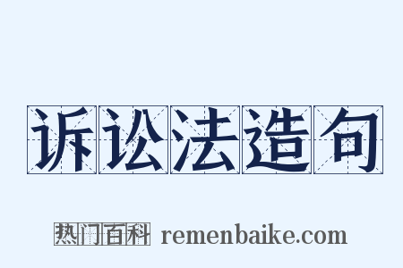 诉讼法造句是什么意思的图片